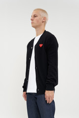 Comme des Garçons PLAY Mens Knit Cardigan Black