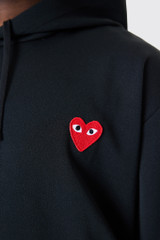 Comme des Garçons PLAY Hooded Sweatshirt  Black