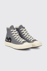 Comme des Garçons PLAY New Big Heart CT70 Hi Top AZ-K122-001 Steel Grey