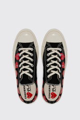 Comme des Garçons PLAY Multi Heart CT70 Low Top Black