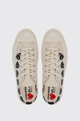 Comme des Garçons PLAY Multi Heart CT70 Low Top AZ-K126-001 White