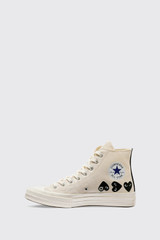 Comme des Garçons PLAY Multi Heart CT70 Hi Top White