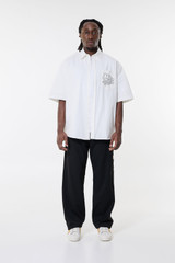 Martine Rose Short Sleeve Overshirt Off White/Festival Flower