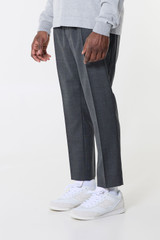 AMI Elasticated Waist Trouser Heather Grey
