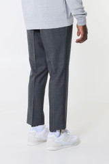 AMI Elasticated Waist Trouser Heather Grey