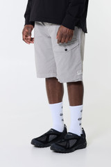 C.P. Company Bermuda Cargo in Twill Stretch Drizzle