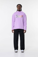 ERL Unisex Surf Patch Longsleeve T-Shirt ERL08T009 Purple 1