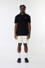 Comme des Garçons PLAY T-Shirt Red Emblem Heart  AX-T108-051 Black