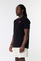 Comme des Garçons PLAY T-Shirt Red Emblem Heart  AX-T108-051 Black