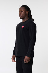 Comme des Garçons PLAY T-Shirt Red Emblem Heart Black