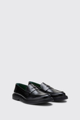 Vinny's Vinnee Penny Loafer 140-13 Black Lizzard 