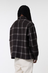 AMI Overshirt Dark Coffee/Sand