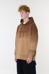JW Anderson Logo Embroidery Gradient Hoodie Tobacco
