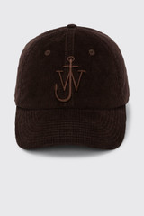 JW Anderson Baseball Cap AC0198 FA0386 Dark Brown