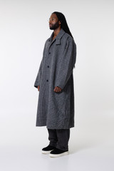 NASA Long Wool Jacket Grey