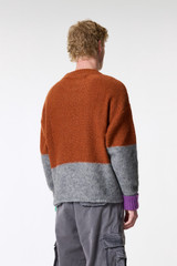 ERL Unisex Mohair Skull Intarsia Sweater ERL09N004 Brown