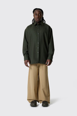 AMI Back Slit Oversized Shirt Loden