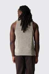 AMI Paris Tank Top HTK045.JE0110 Ash