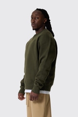 AMI Paris Embossed Sweatshirt USW027.749 Loden