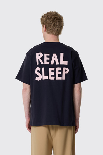 JW Anderson JWA Back Print T-Shirt Dark Navy