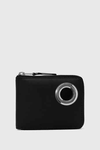 Comme des Garçons WALLET Silver Eyelet Black/Black