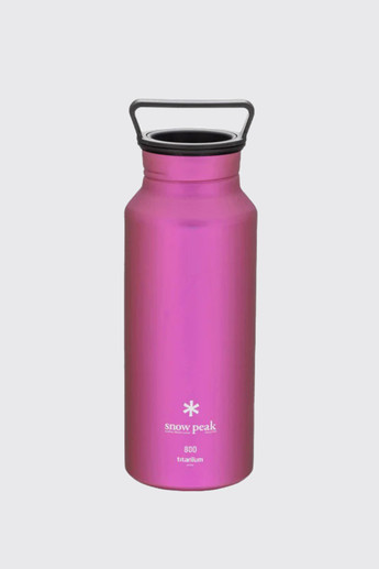 Snow Peak Titanium Aurora Bottle 800 Pink