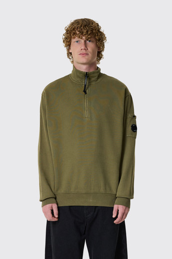 C.P. Company Sweatshirts Polo Collar Brushed  Capers