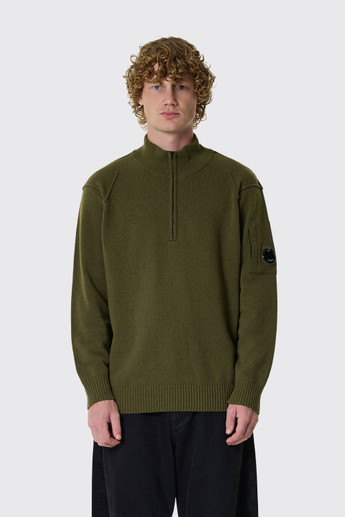 C.P. Company Knitwear Polo Collar  Capers