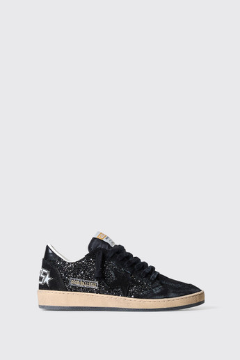 Golden Goose Ballstar Glitter Upper Black