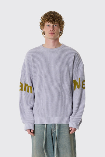 NASA Name Crew Knit Sea Fog/Moss