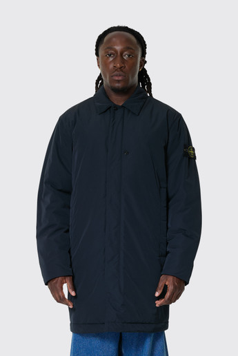Stone Island 7100007 Long Coat V0020 Navy Blue