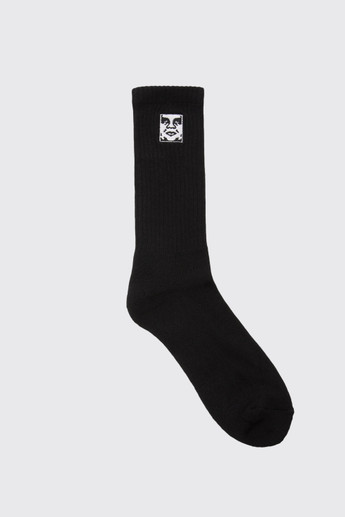 Obey Icon Face Socks BLK Black