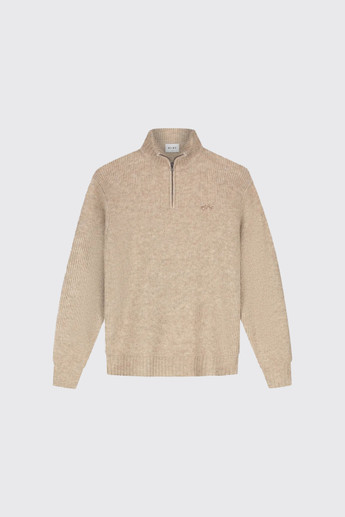 OLAF Signature Knitted Zip Mock Hemp