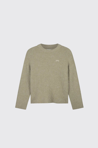 OLAF Hairy Knitted Crewneck Hemp