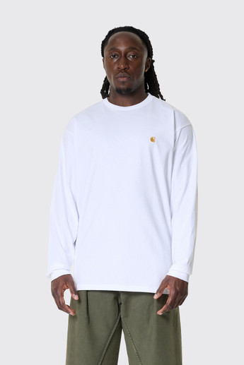 Carhartt WIP L/S Chase Shirt White Gold