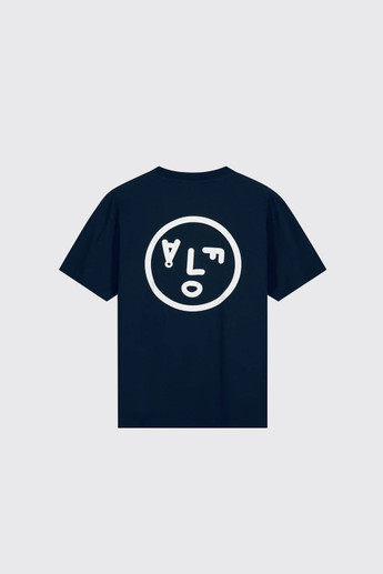 Olaf Hussein Face Tee M990104 Navy