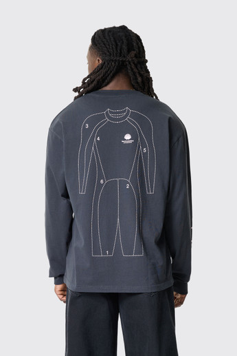 NASA Target Longsleeve Anthracite