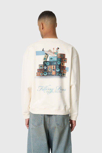 Filling Pieces Sweatshirt Speaker Wall 214 Antique White