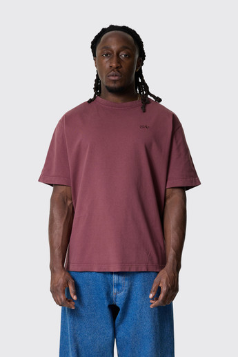 OLAF Washed Signature SS Tee Rum Raisin