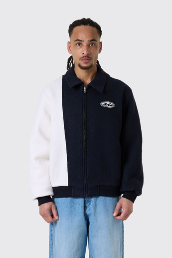 Arte Antwerp Wool Varsity Jacket Blue/White