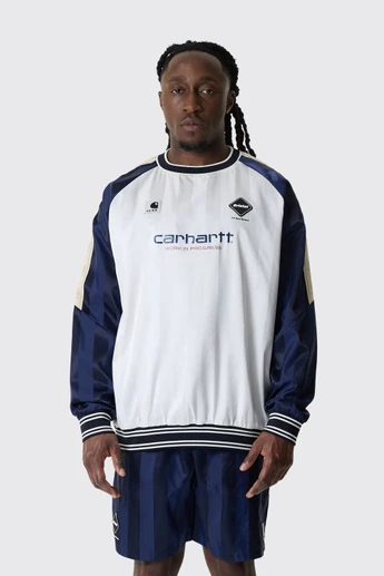 Carhartt WIP FCRB Warm Up Piste Sweater A261047 02.XX White