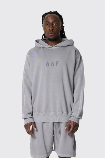Applied Art Forms Logo Vintage Hoodie Dark Magnesium