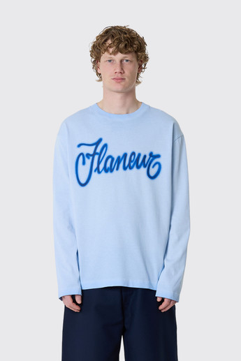 Flaneur Airbrush Summer Long Sleeve Washed Blue 