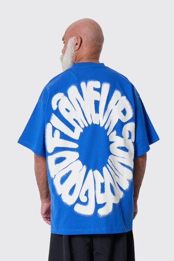 Flaneur Sounds Good T-Shirt Cobalt Blue