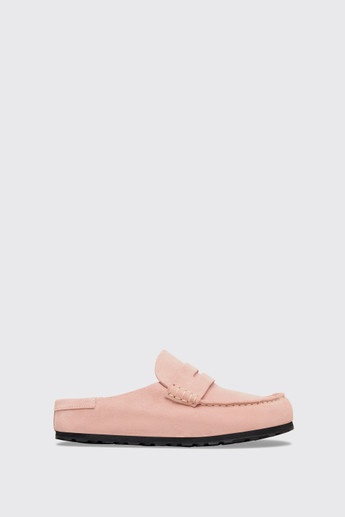 Birkenstock Naples Wrapped Suede Narrow Pink Clay