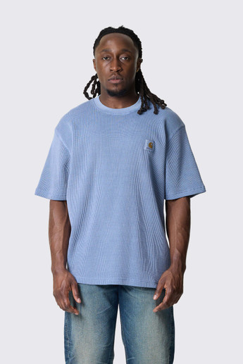 Carhartt WIP S/S Nelson Waffle T-Shirt I036185 3HX.GD Gentle Blue