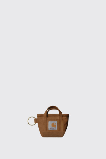 Carhartt WIP Mini Tote Bag Keychain HZ.XX Hamilton Brown