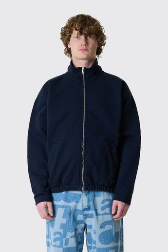 THE SAVAGE REPORT Full Zip Up Sweat Jacket Full Zip Up Sweat Navy