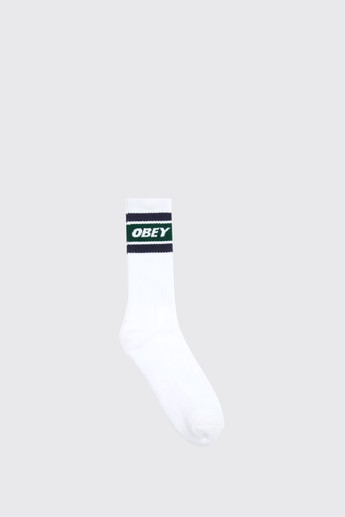 Obey Cooper II Socks EDG White / Eden Green