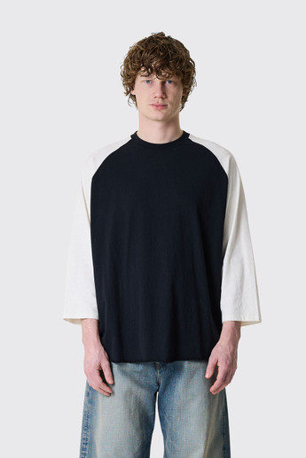Stockholm Surfboard Club Raglan T-Shirt U1000269 Black/White